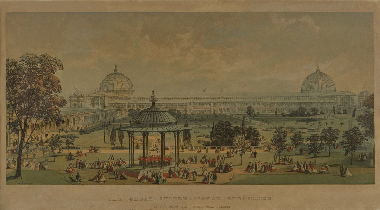 Die Große Internationale Ausstellung, gesehen von den Horticultural Gardens, 1851 von English School