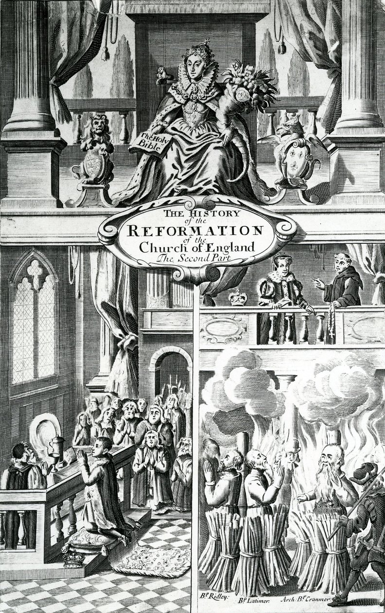 Die Geschichte der Reformation der Kirche von England - der zweite Teil, 17. Jahrhundert von English School