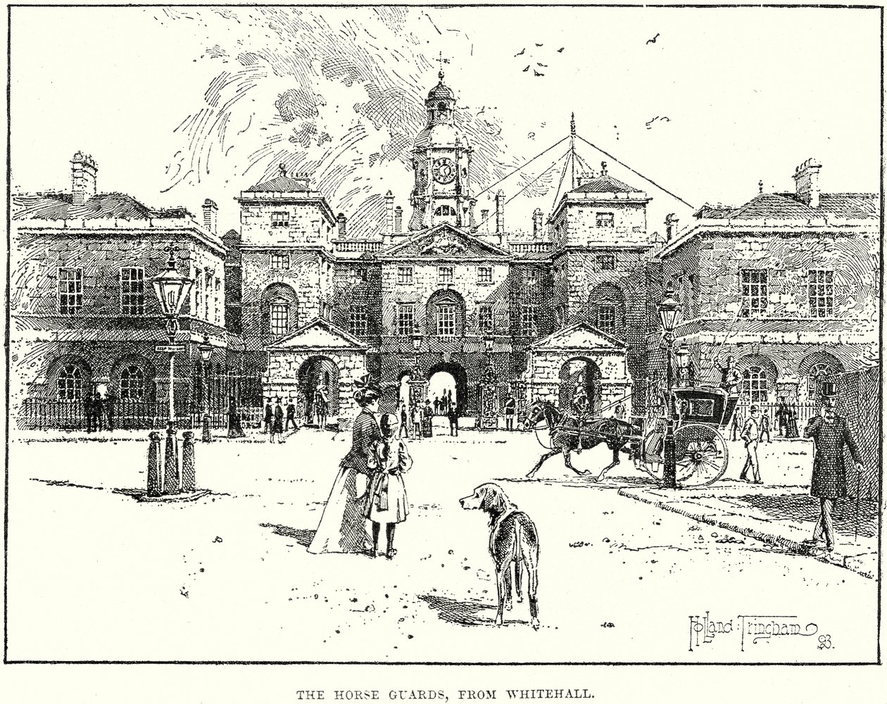 Die Horse Guards, von Whitehall von English School