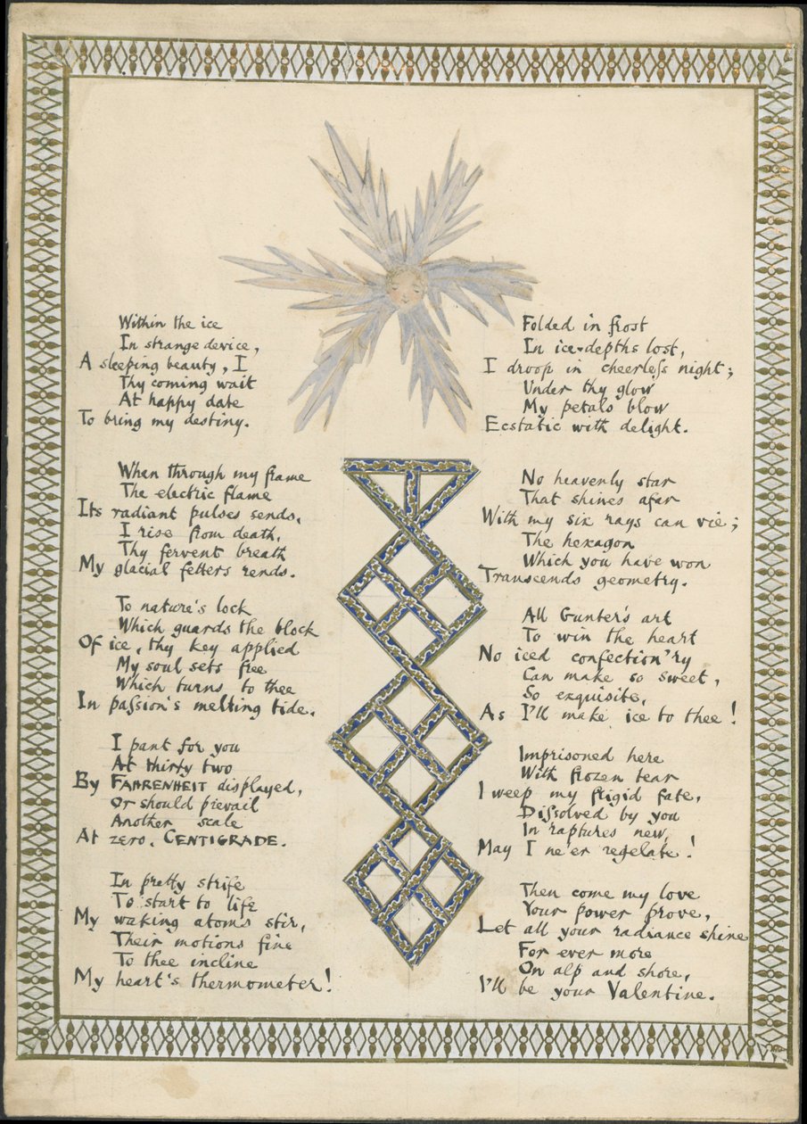 Die Eisblume, veröffentlicht in The Reader, 1865 von English School