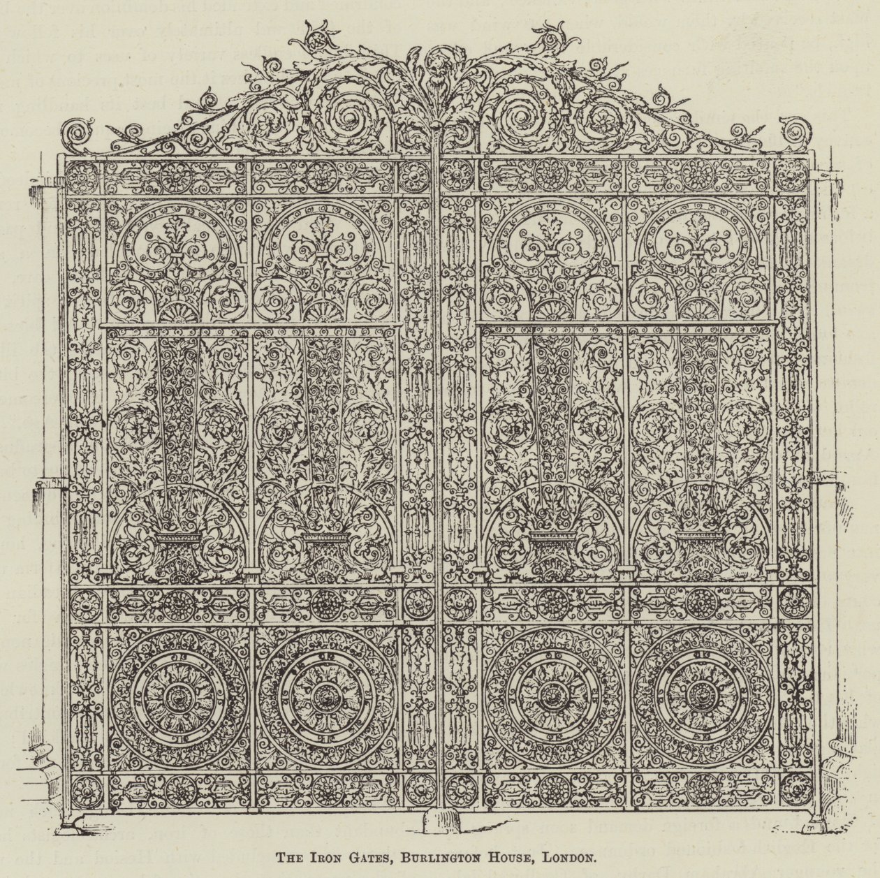Die Eisernen Tore, Burlington House, London von English School