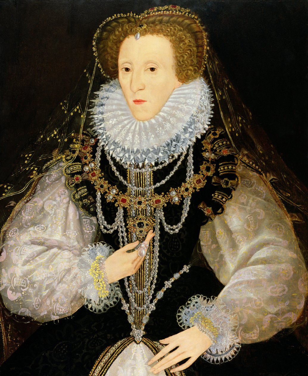 Das Kitchener-Porträt von Königin Elizabeth I. (1533-1603) ca. 1550 von English School
