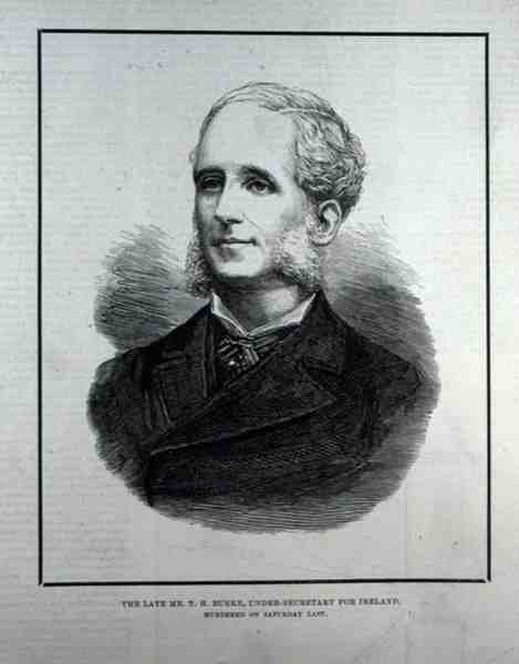 Der verstorbene Mr. T. H. Burke, Unterstaatssekretär für Irland von English School