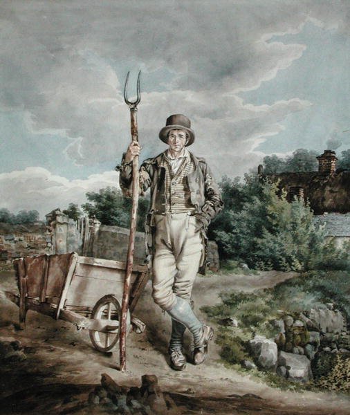 Der Miststreuer, ca. 1830 von English School