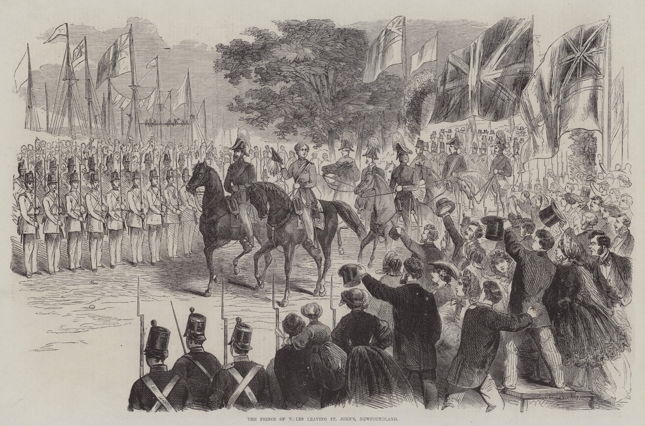 Der Prinz von Wales verlässt St. John