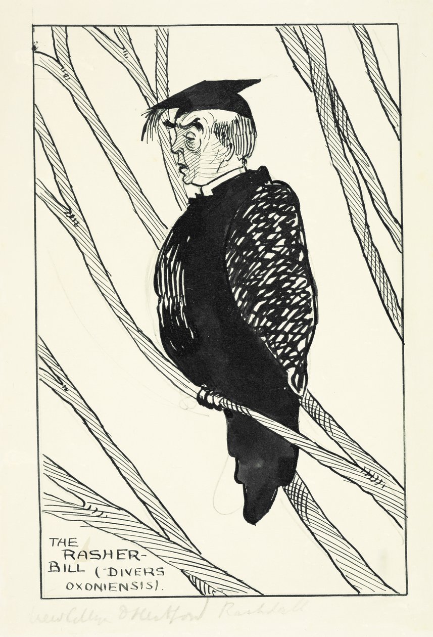 Der Rasher-Bill (Divers Oxoniensis): Hastings Rashdall (1858-1924) von English School