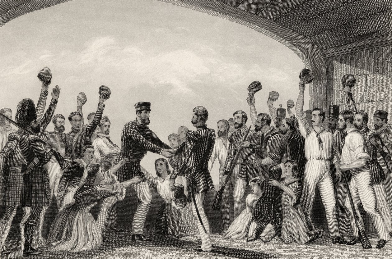 Die Befreiung von Lucknow durch General Havelock, 25. September 1857, aus 