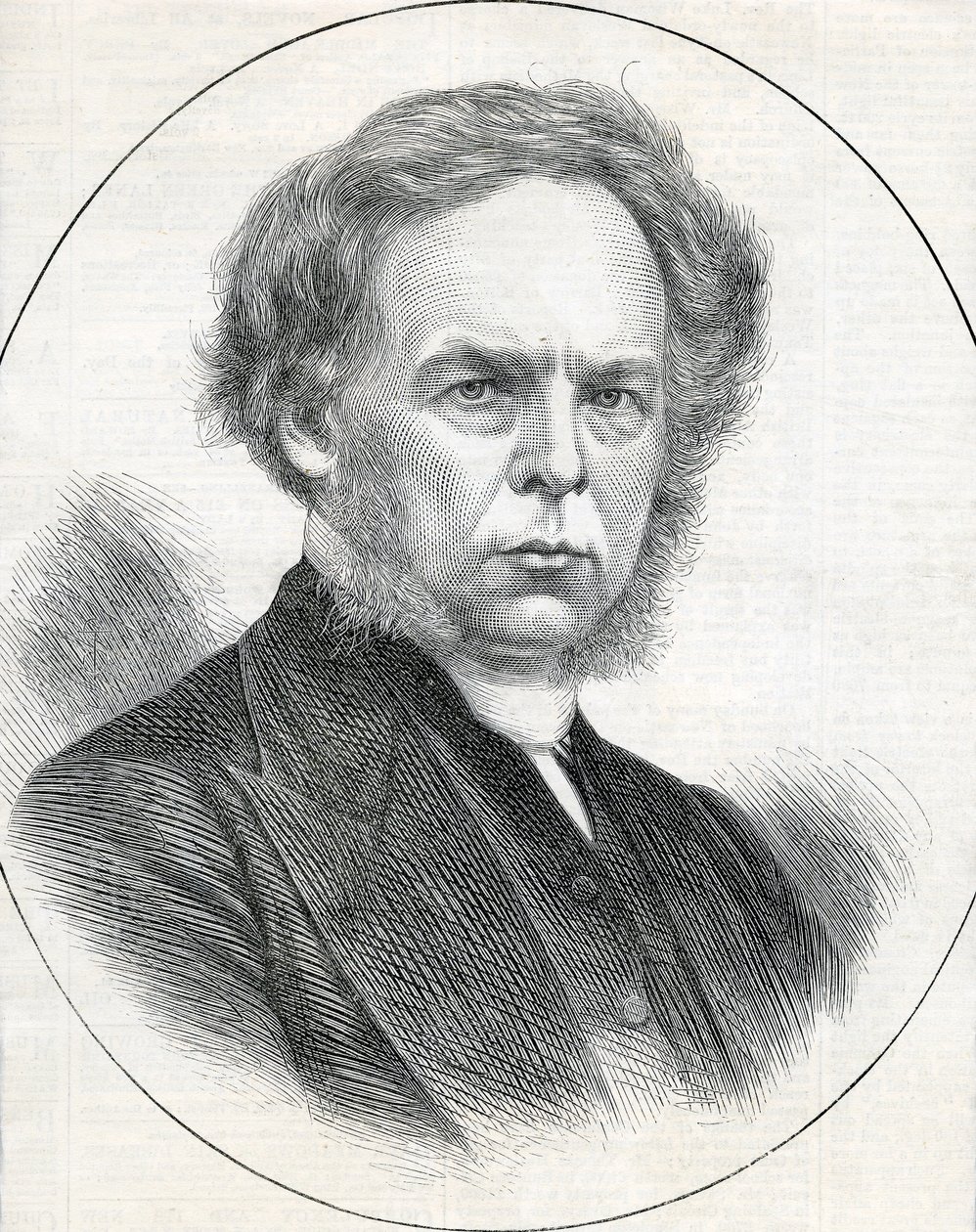 Der Reverend G. T. Perks, Präsident der Wesleyan Methodist Conference, 1873 von English School