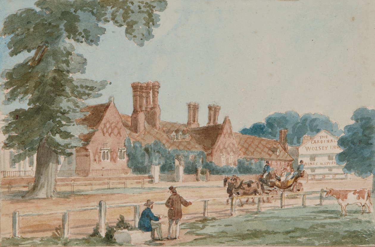 Die königlichen Stallungen, ca. 1865 von English School