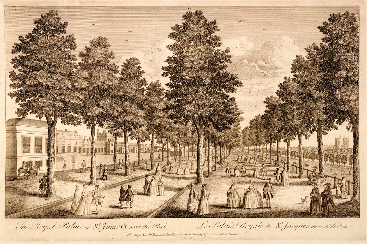 Der Königspalast von St. James neben dem Park von English School