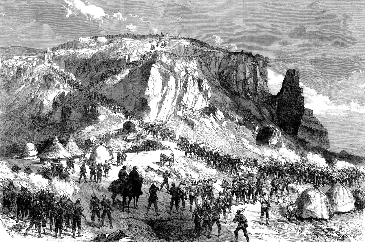 Der Sturm auf Magdala am Ostersonntag, 13. April 1868, aus Die britische Expedition nach Abessinien, 1868 von English School