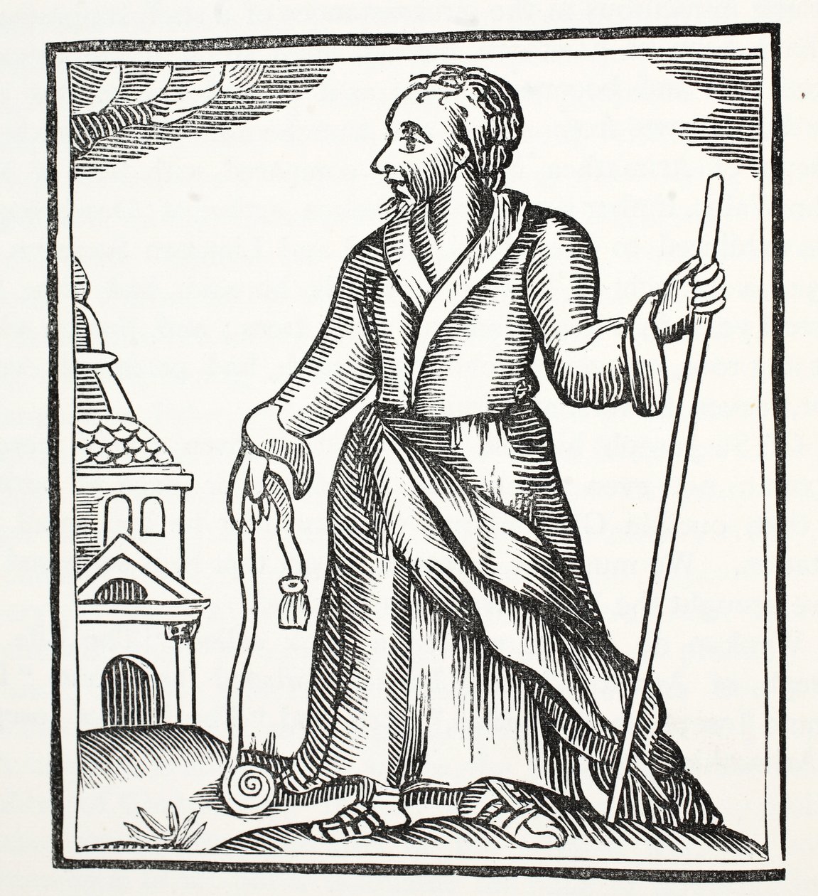 Der ewige Jude, Illustration aus Chap-books of the Eighteenth Century von John Ashton, veröffentlicht 1882 von English School