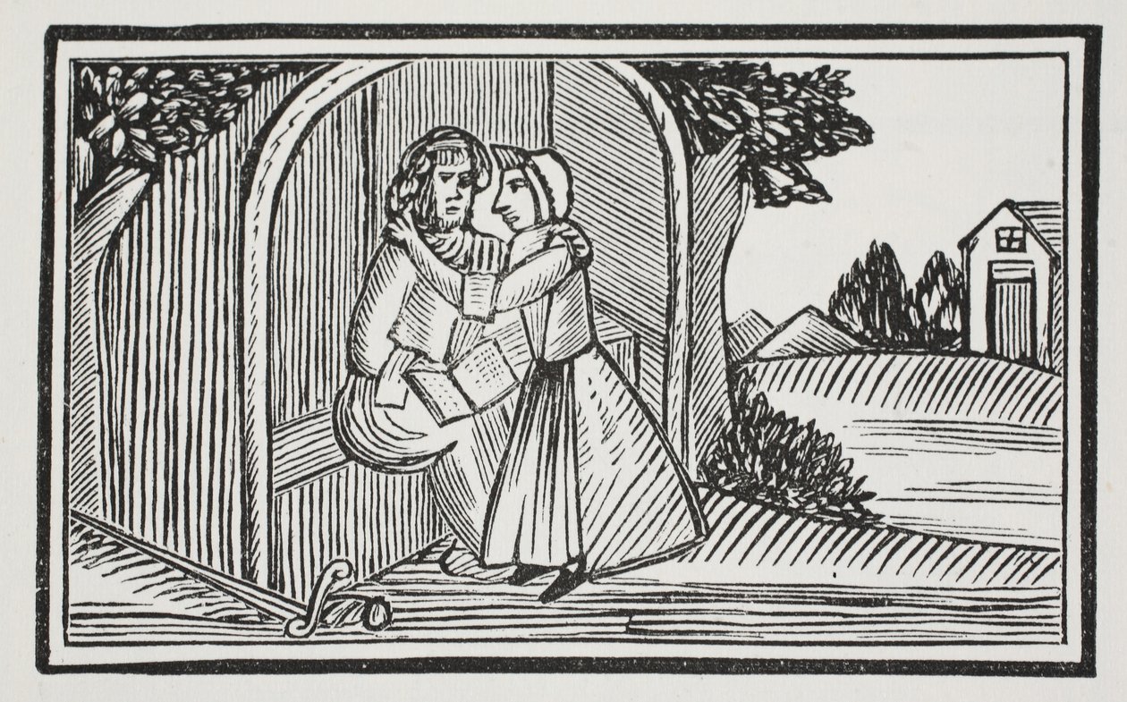 Der Tod von Guy, Illustration aus Chap-books des achtzehnten Jahrhunderts von John Ashton, veröffentlicht 1882 von English School