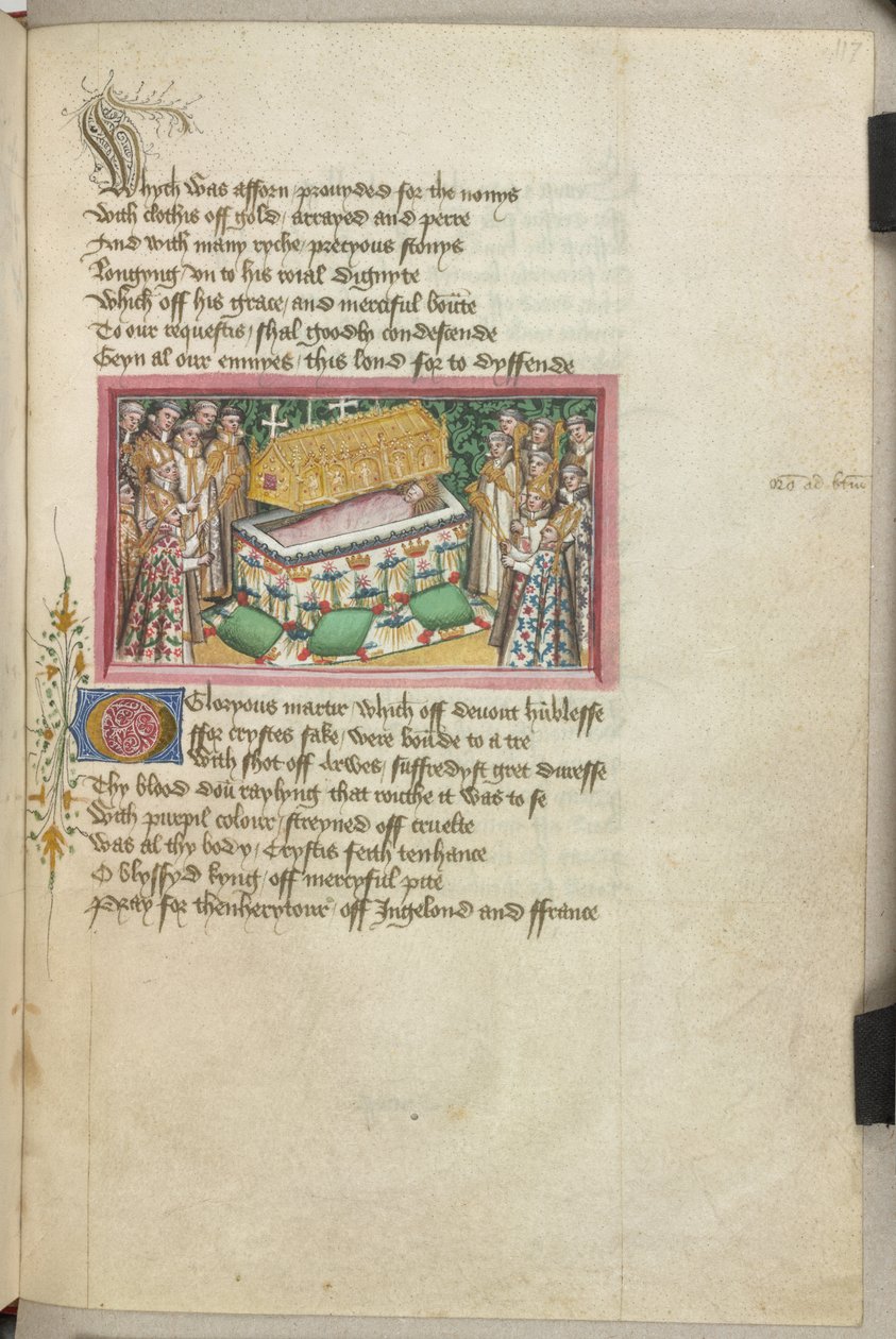 Die Beisetzung von Edmund in Bury St Edmund