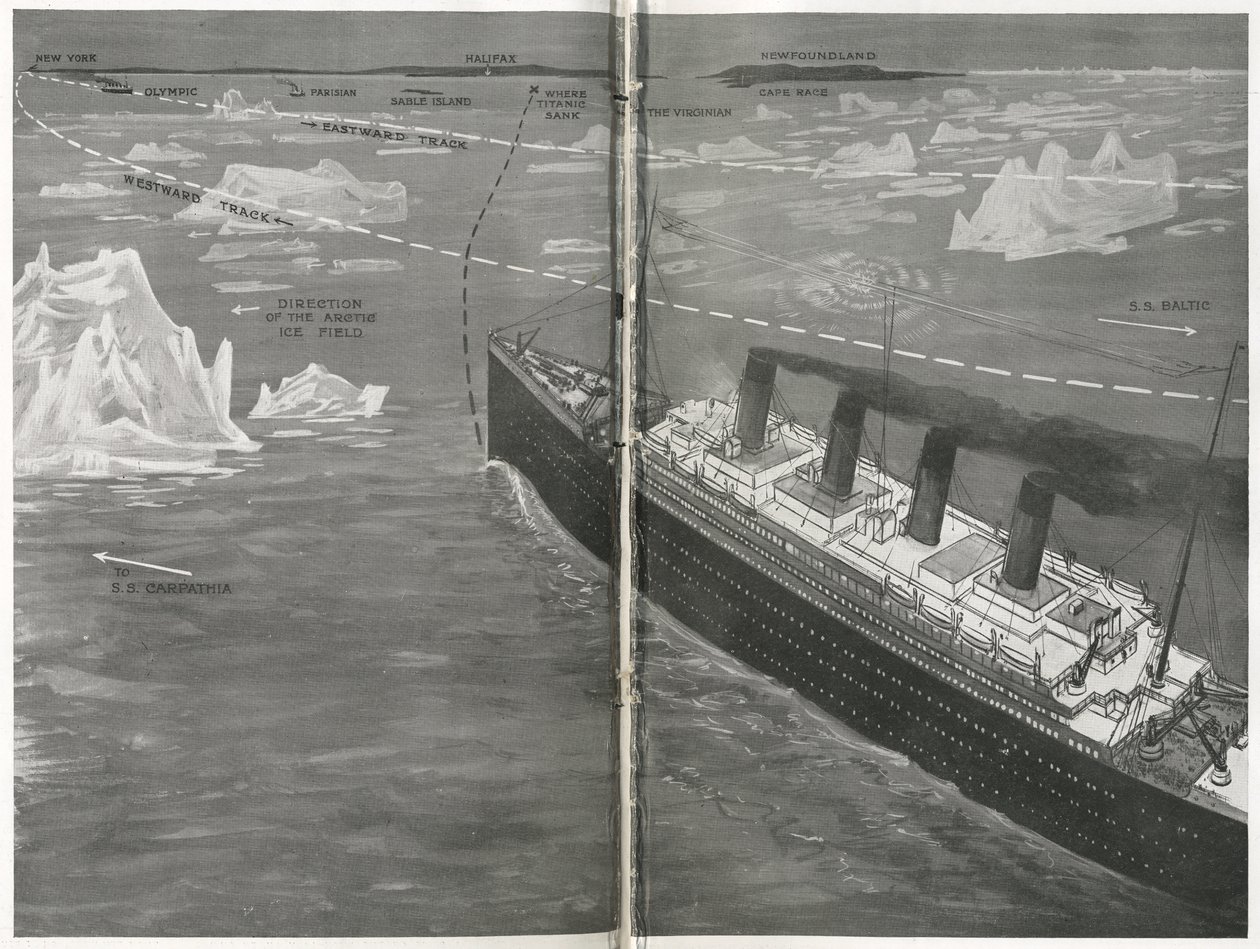Titanic im Eisfeld, aus 