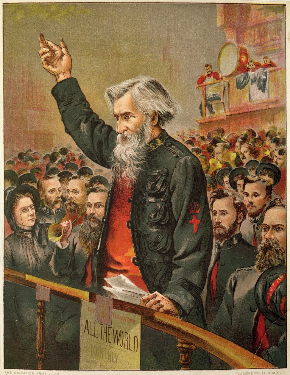 "Um aus diesem Ägypten Millionen befreiter Sklaven herauszubringen", General Booth mit der Heilsarmee von English School