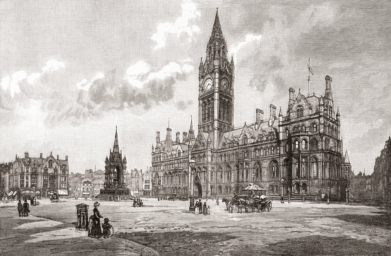 Rathaus, Albert Square, Manchester, aus 