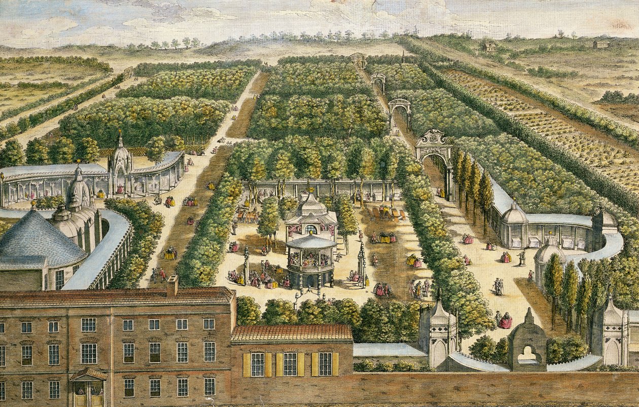 Vauxhall Gardens, Lambeth, 1751 von English School