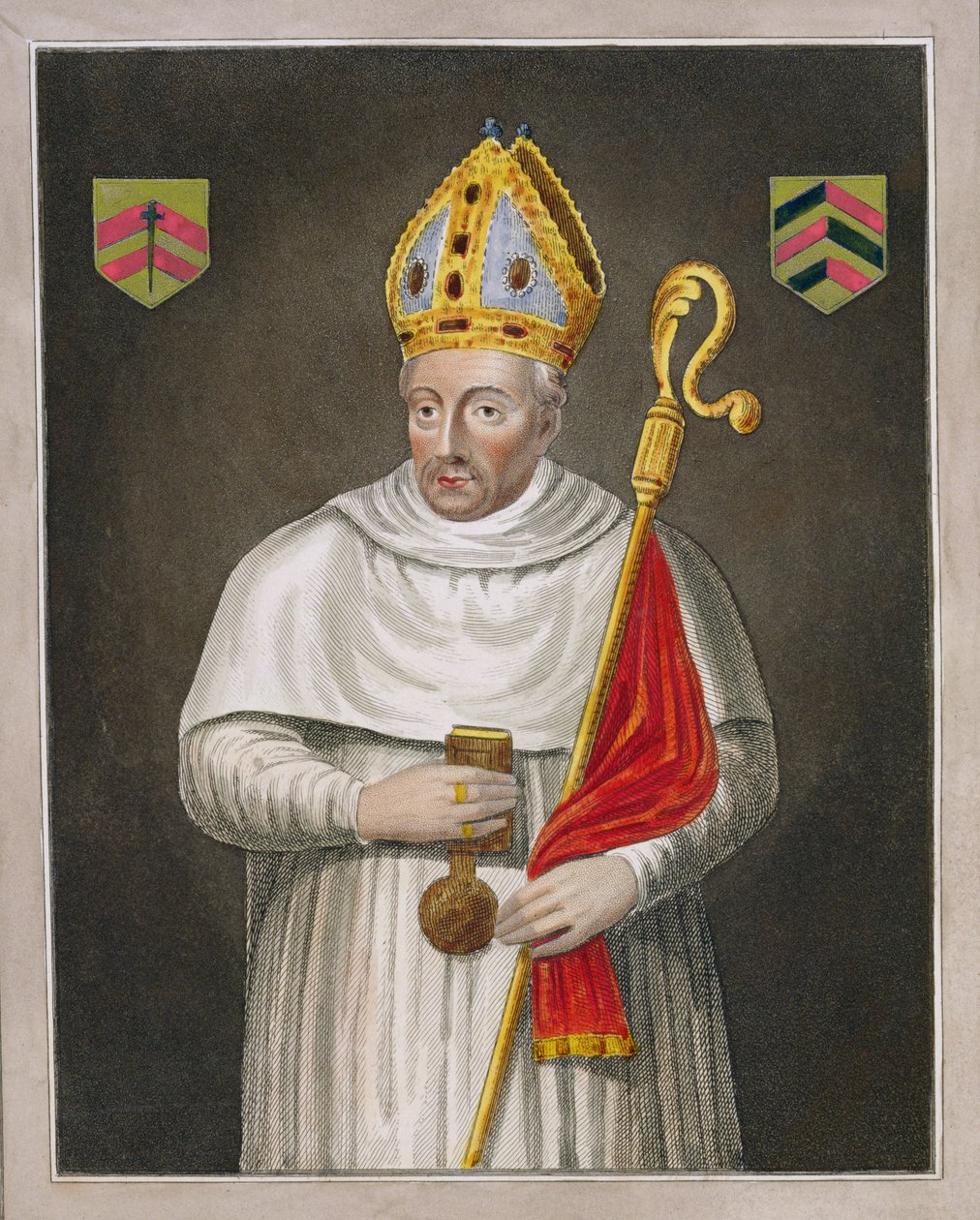 Walter de Merton (gest. 1277), nach einem Gemälde in der Bodleian Gallery von English School
