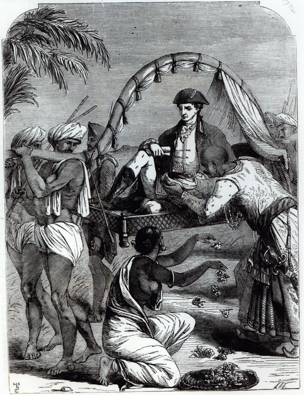 Warren Hastings (1732-1818) in Indien im Jahr 1784 von English School