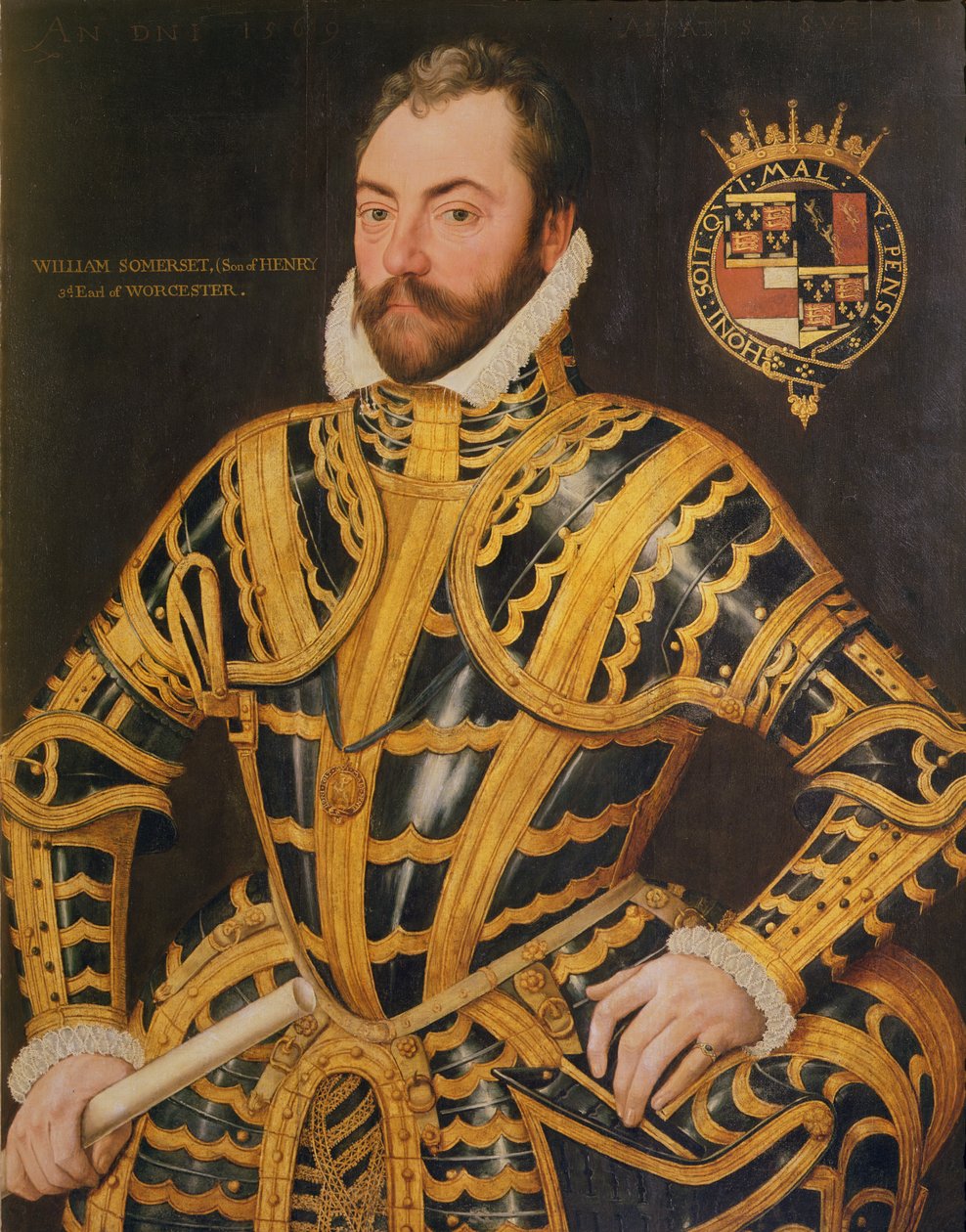William Somerset, 3. Earl of Worcester, 1569 von English School
