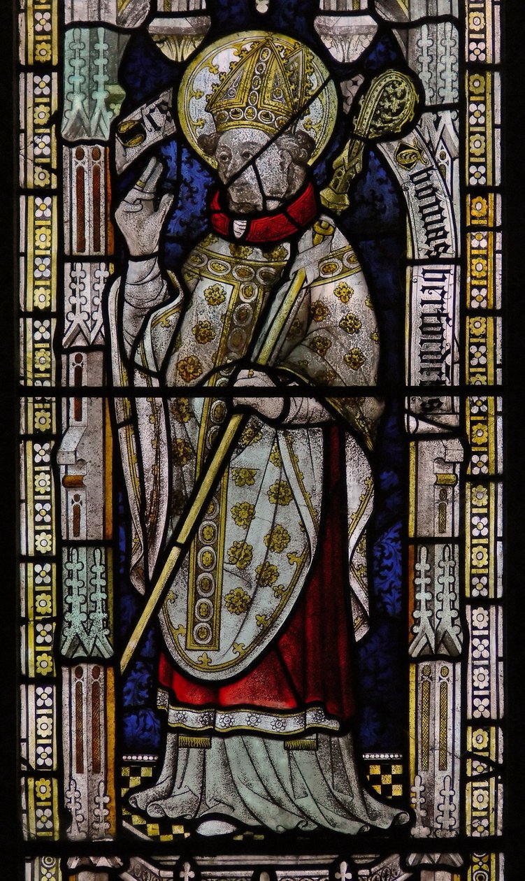 Fenster Ew, Darstellung von St. Thomas von Hereford von English School
