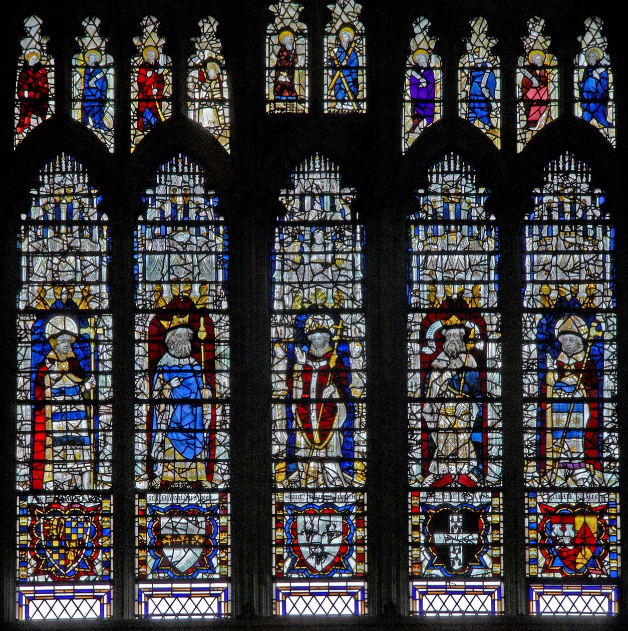 Fenster c18 mit Königen und Erzbischöfen von English School