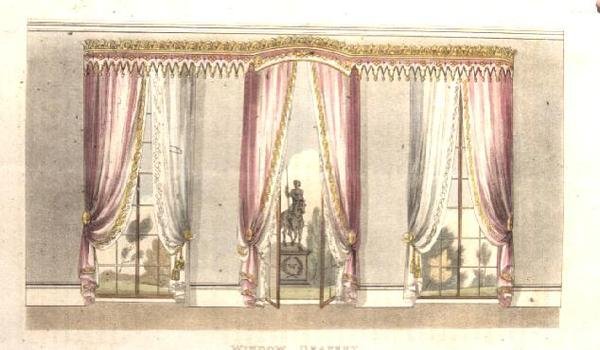 Fenstervorhang, Tafel 114 aus Ackermann