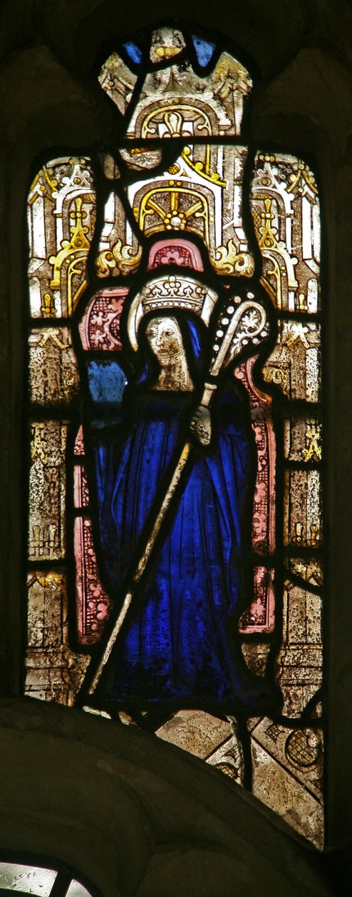Fenster s7, das St. Etheldreda darstellt? von English School