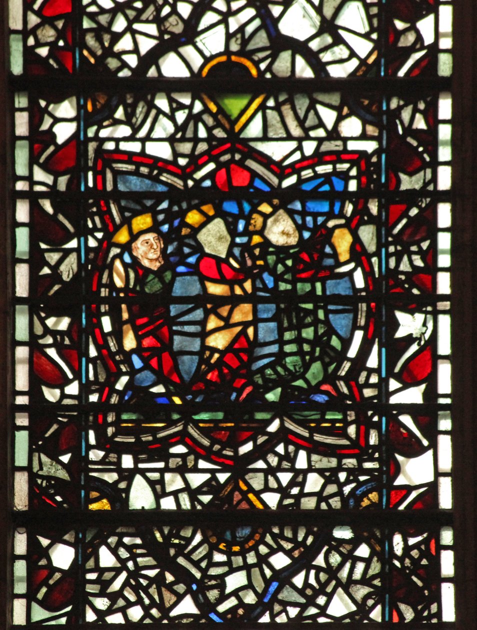 Fenster w57 mit der Anbetung der Heiligen Drei Könige von English School