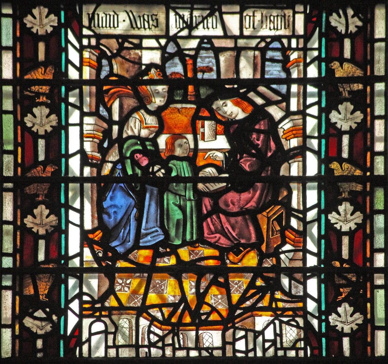 Fenster w58 mit dem hl. Thomas Becket in der Schule von English School