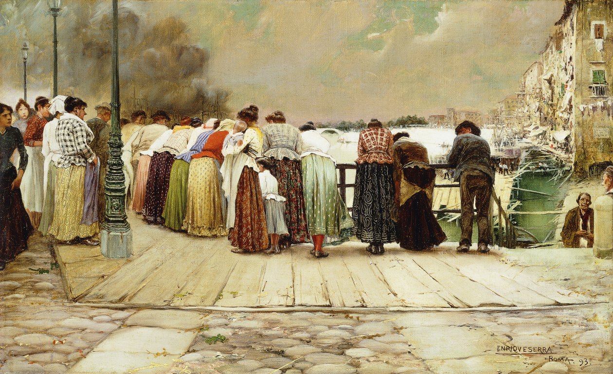 Auf der Brücke, 1893 von Enrique Serra