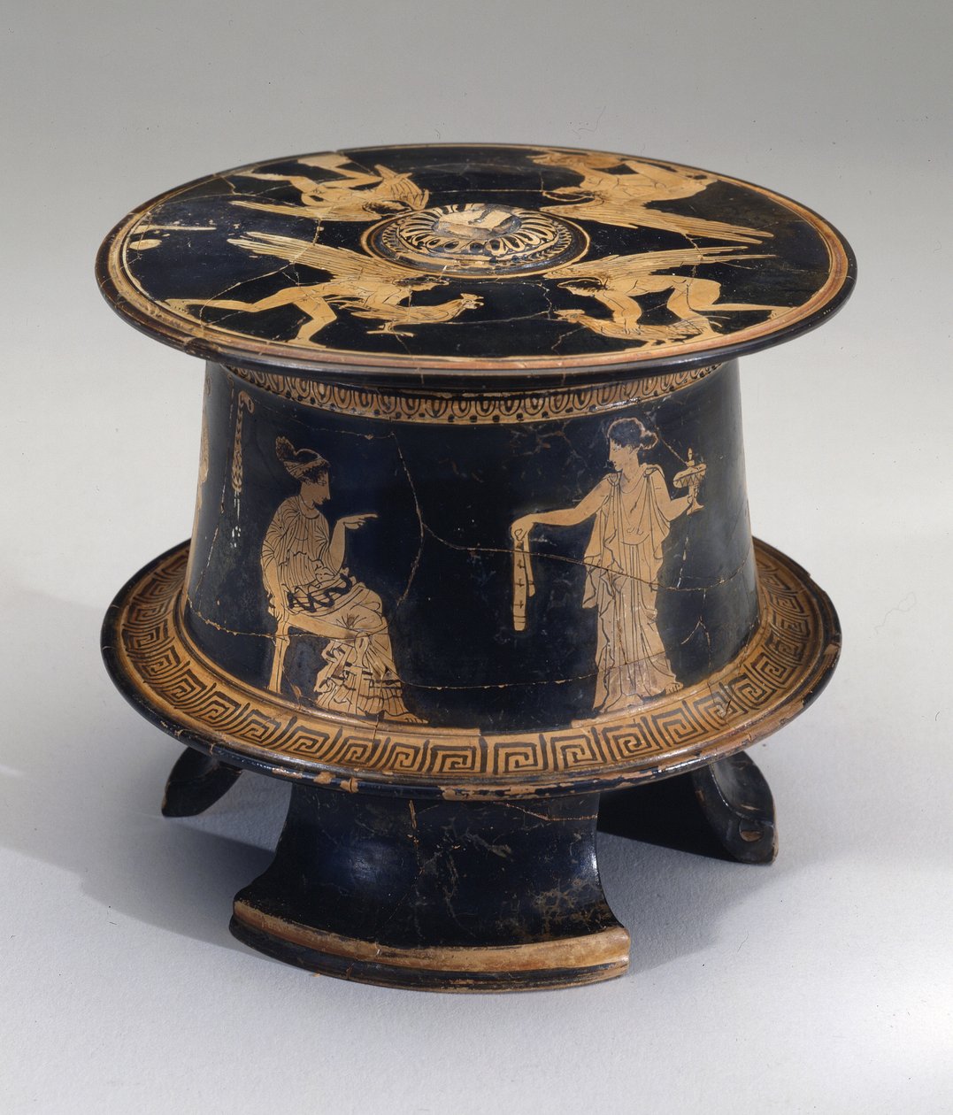 Rotfigurige Pyxis, Attisch von Eretria Painter Eretria Painter