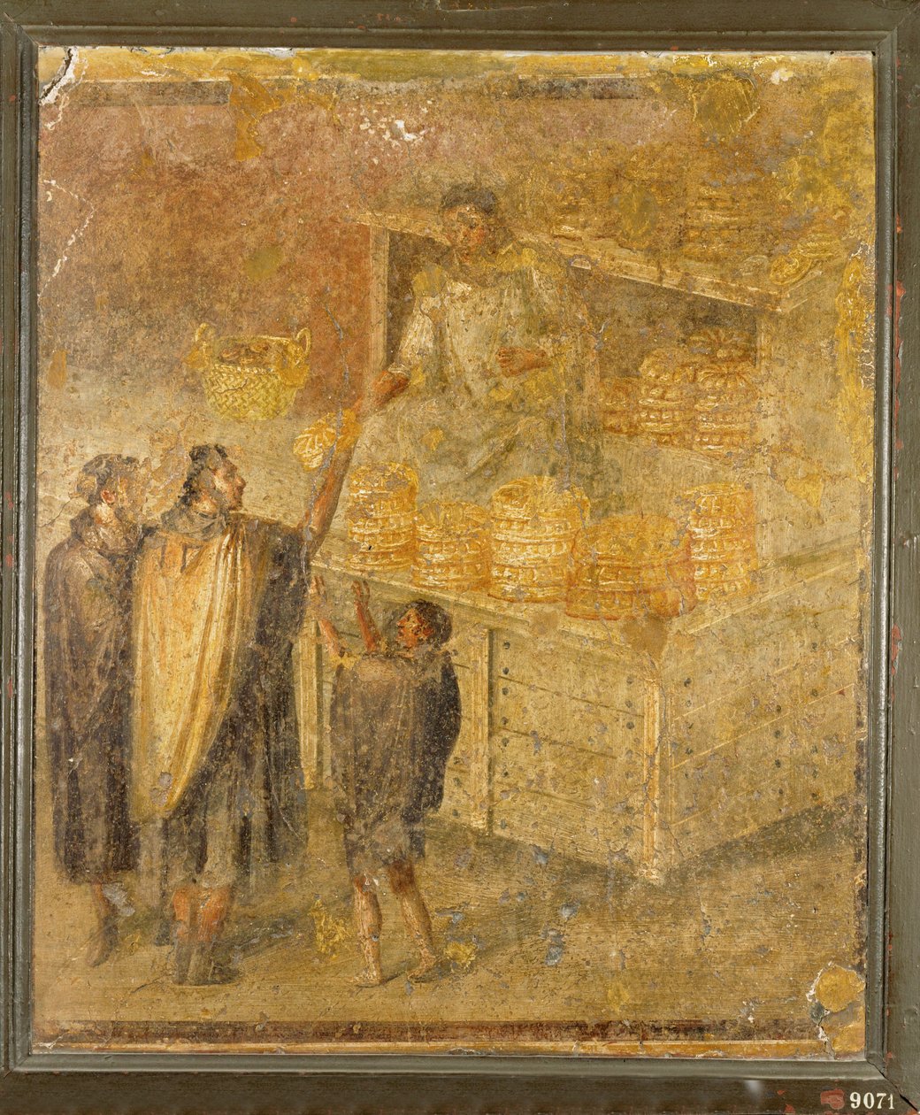 Bäckerstand mit frischem Brot und Kuchen von Erich Lessing