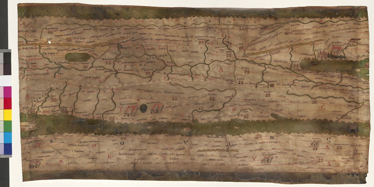 Bayern und Österreich (die Provinzen Rätien und Noricum), Oberitalien, Teil von Jugoslawien; Algerien und Tunesien in Afrika. von Erich Lessing