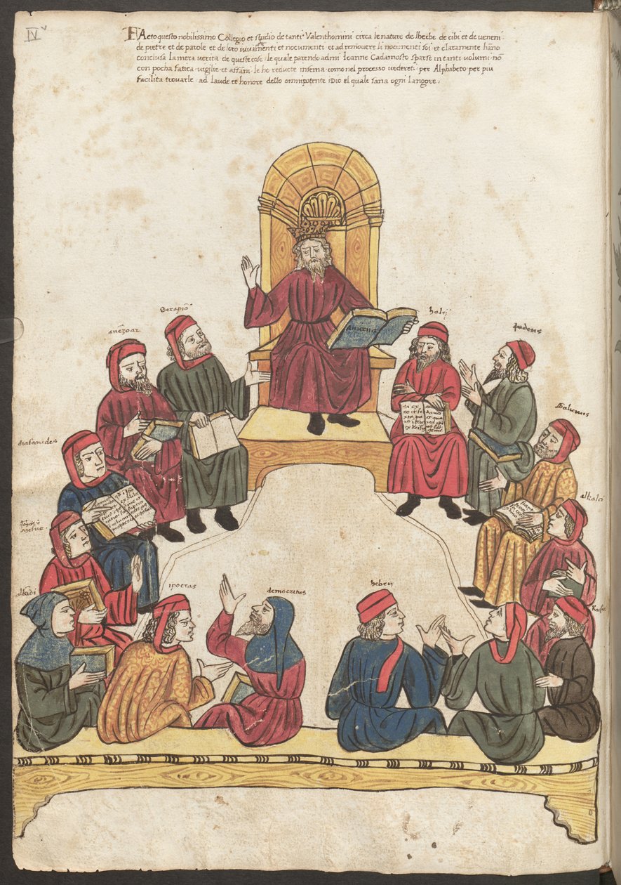 Avicenna und Ärzte in Diskussion von Erich Lessing
