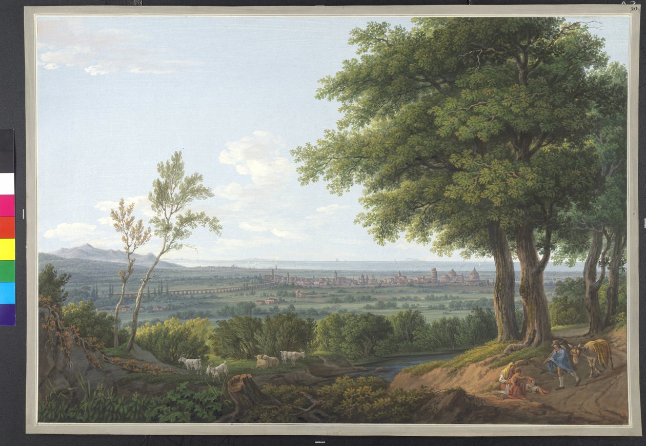 Gouache von Franz Jaschke von Erich Lessing