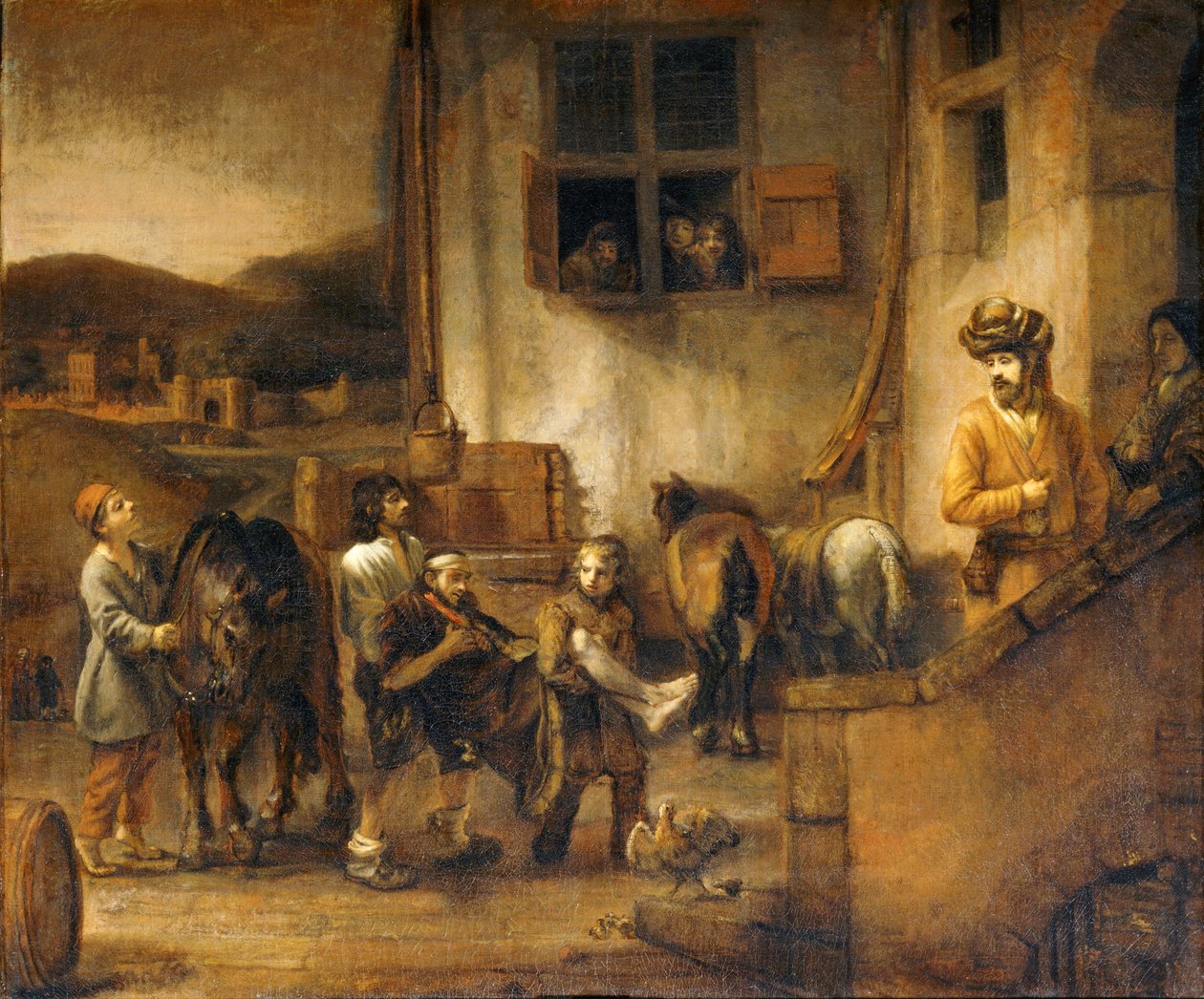 Das Gleichnis vom barmherzigen Samariter von Erich Lessing