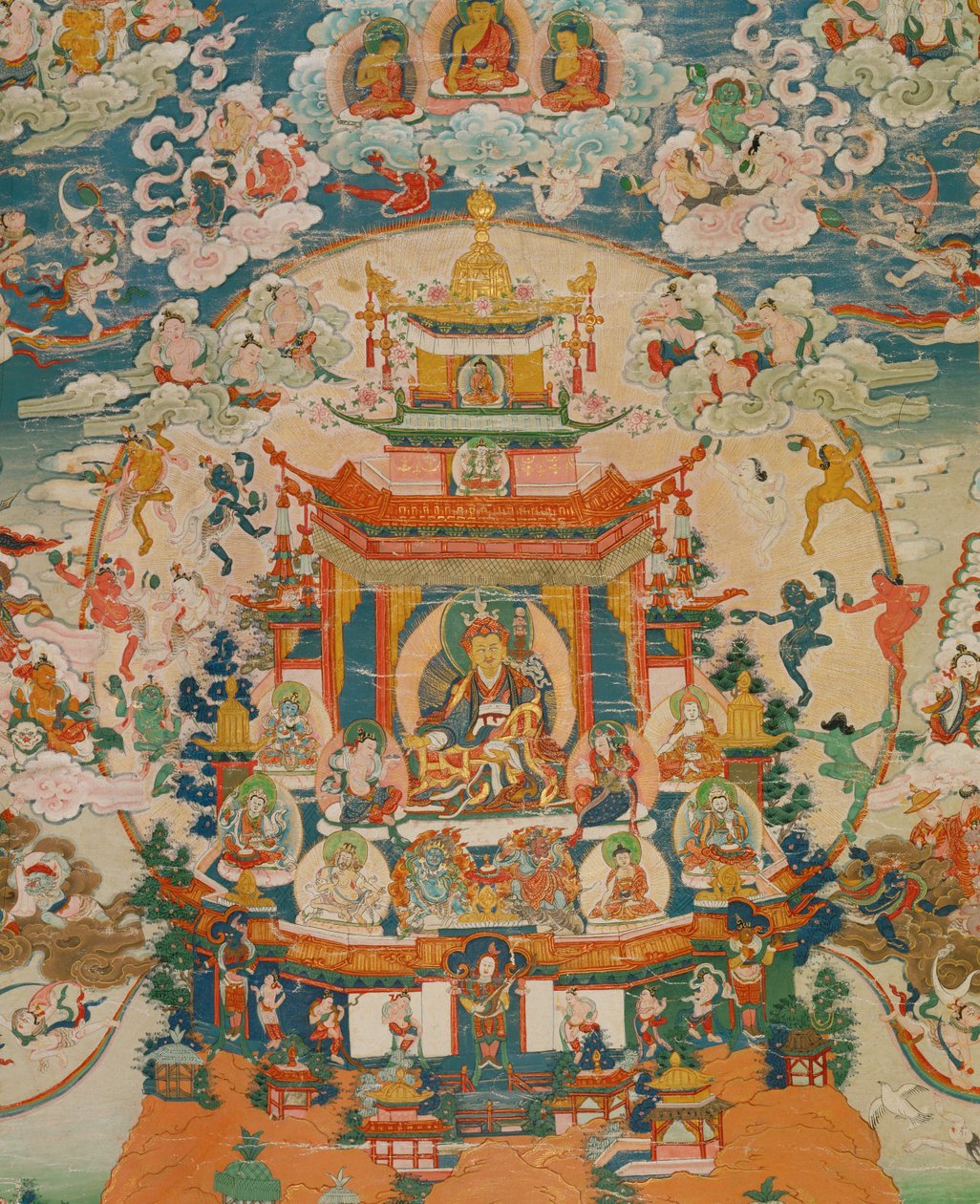 Thangka Zangdog Pelri - Guru Rinpoche auf dem Kupferberg von Erich Lessing
