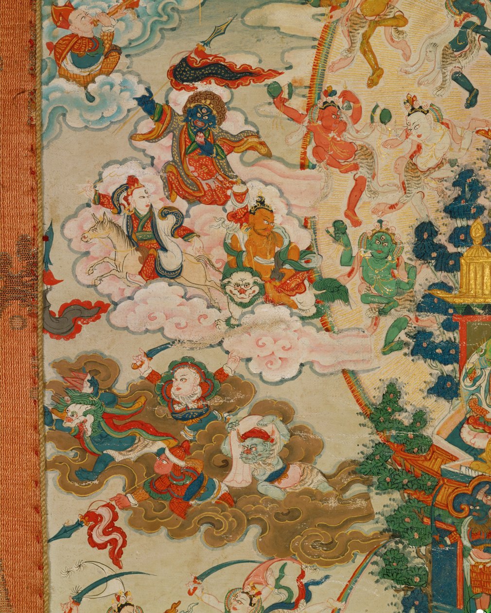 Thangka Zangdog Pelri - Guru Rinpoche auf dem Kupferberg von Erich Lessing