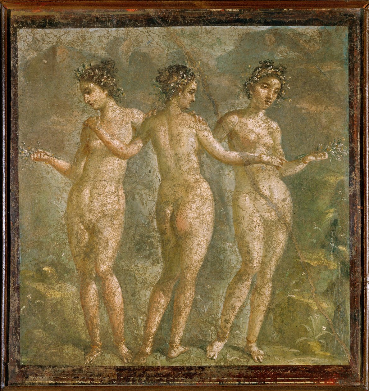 Die drei Grazien, Euphrosyne, Thalia und Aglaia von Erich Lessing