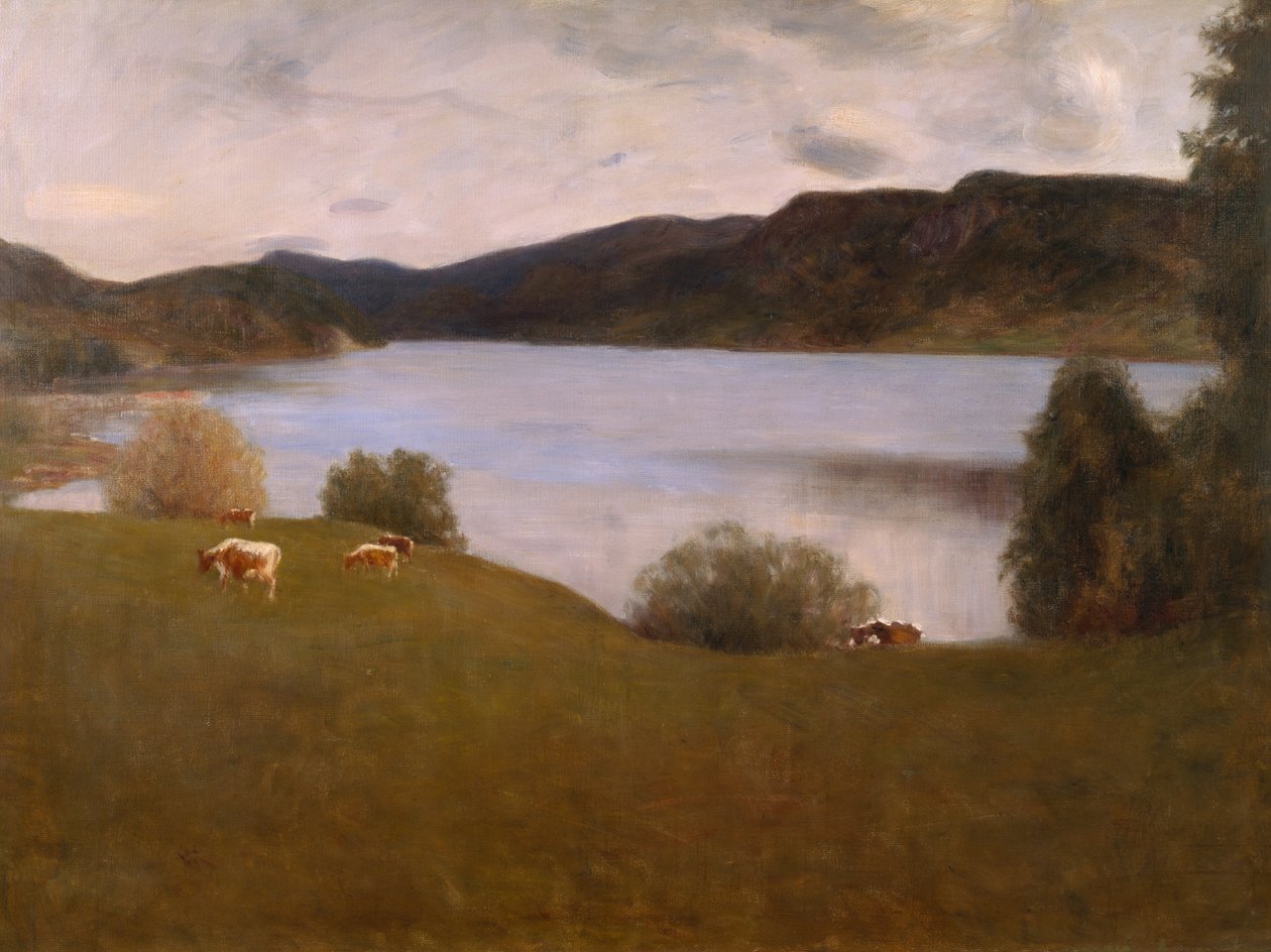 Abendlandschaft von Kviteseid von Erik Theodor Werenskiold