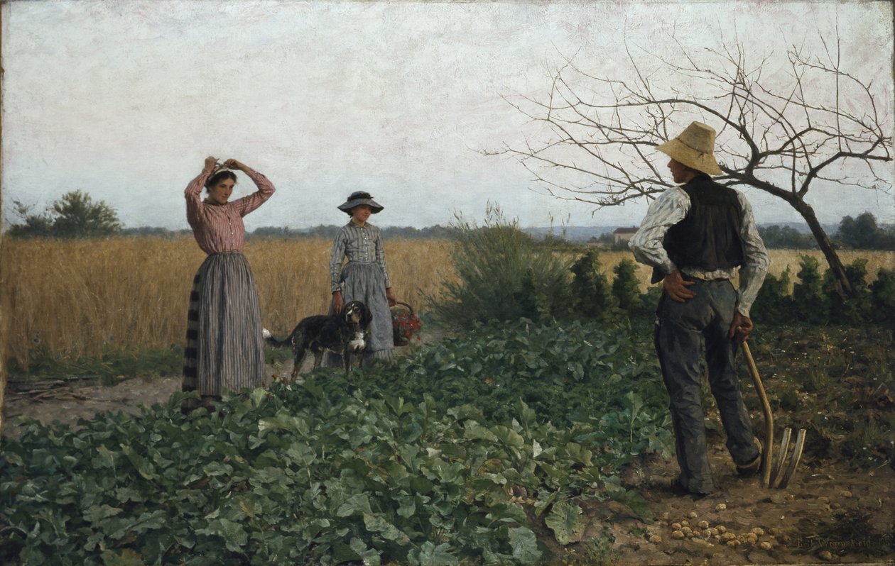 Auf dem Kartoffelfeld von Erik Theodor Werenskiold