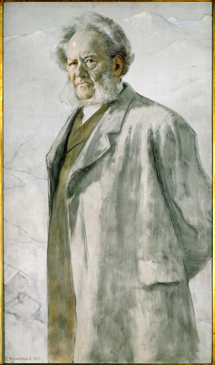 Porträt von Henrik Ibsen von Erik Theodor Werenskiold