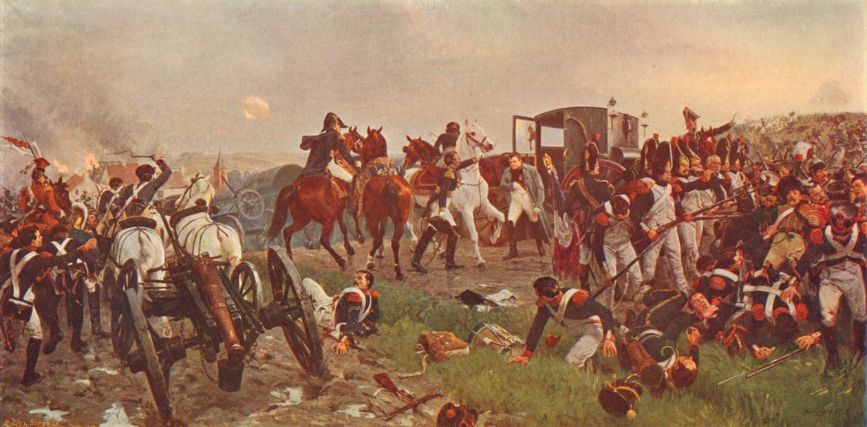 Am Abend der Schlacht von Waterloo, 1879 von Ernest Crofts