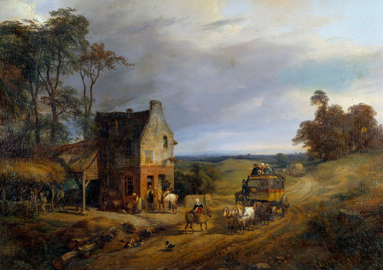 Verhaftet vor einem Gasthaus von Ernest Delahaye