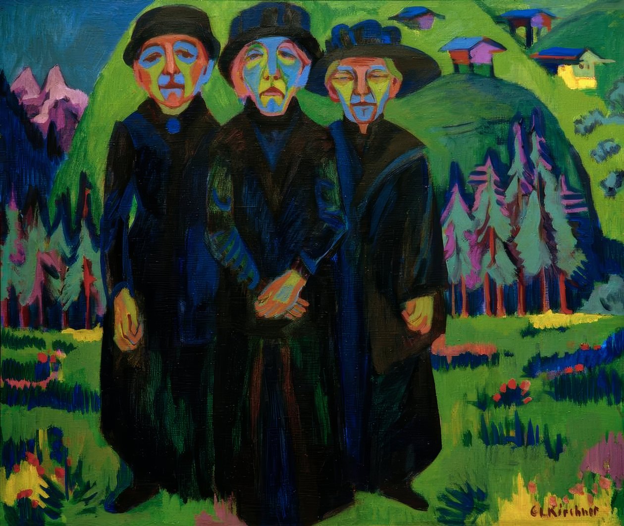Die drei alten Frauen von Ernst Ludwig Kirchner
