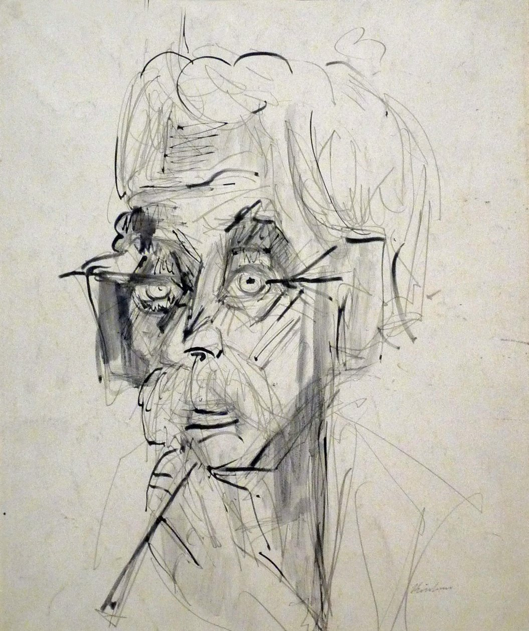 Kopf eines alten Bauern von Ernst Ludwig Kirchner