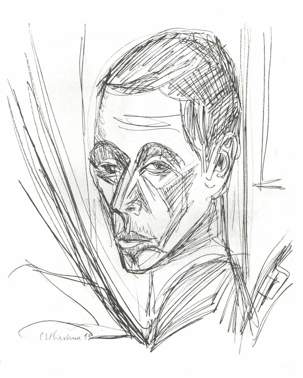 Selbstbildnis von Ernst Ludwig Kirchner