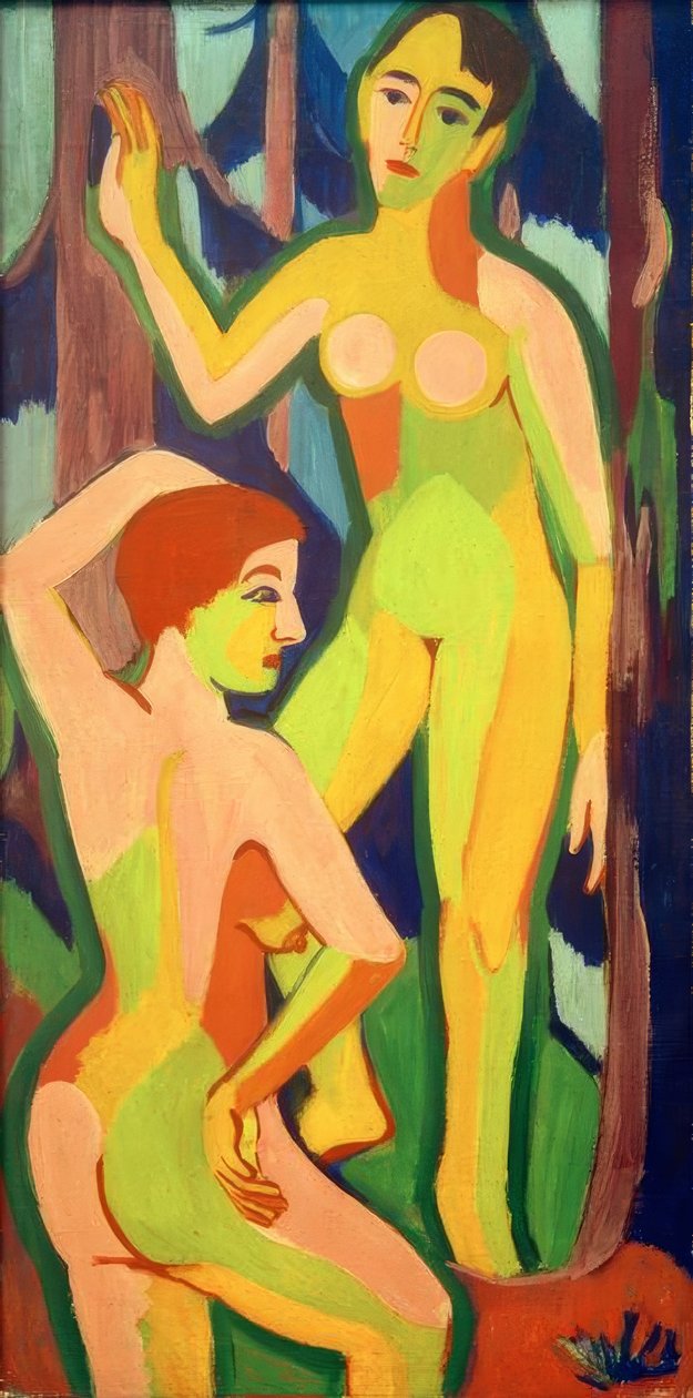 Zwei Akte im Wald II von Ernst Ludwig Kirchner